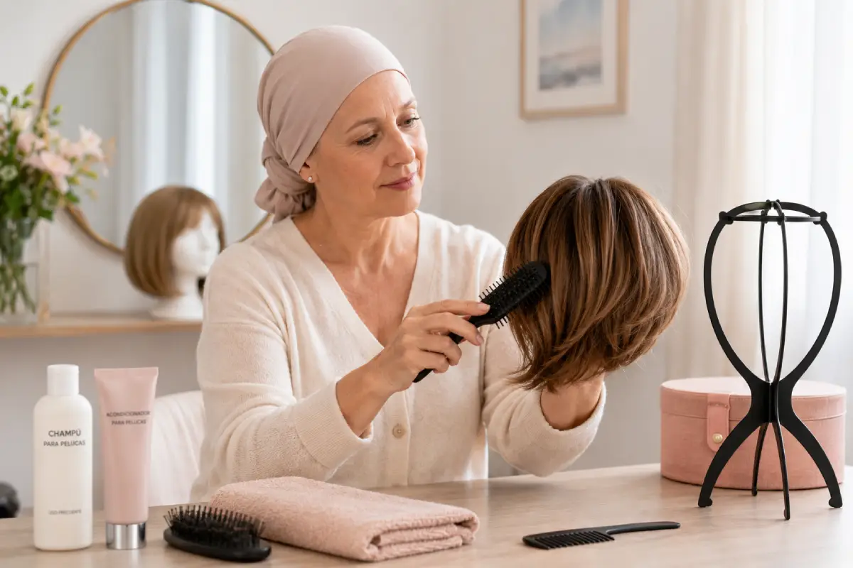 cuidar peluca oncologica